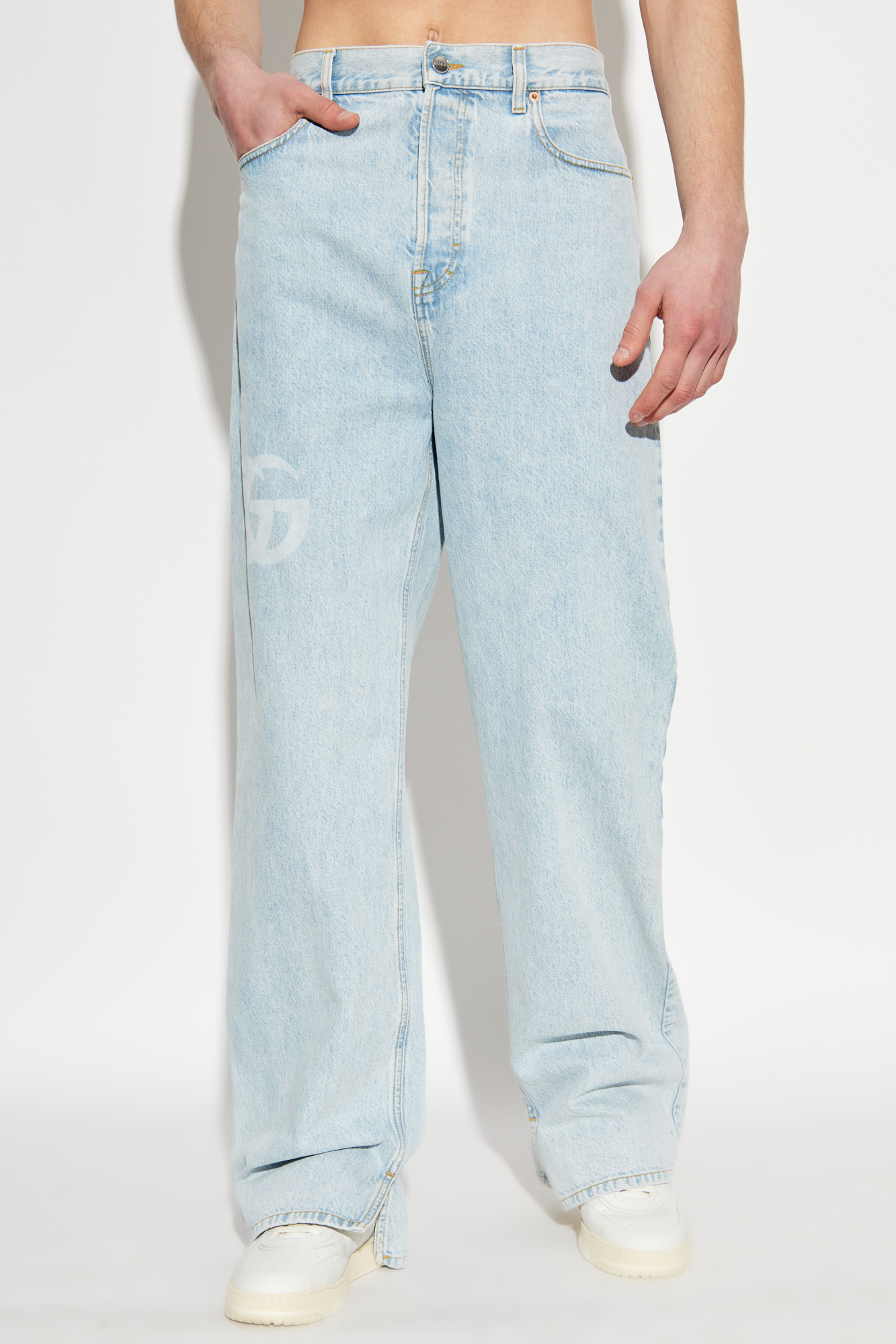 Light blue Jeans with logo Gucci - Vitkac AS